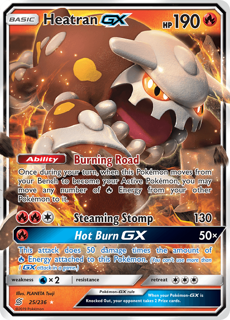 Heatran-GX Pokémon card