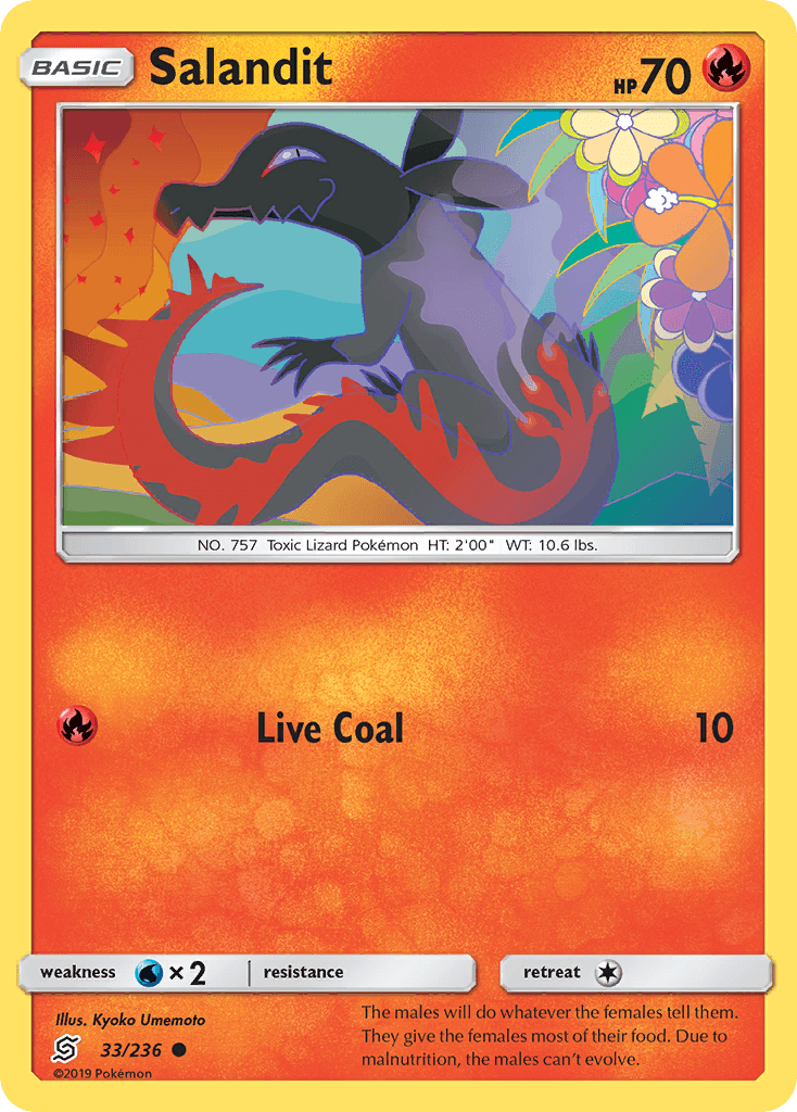 Salandit Pokémon card