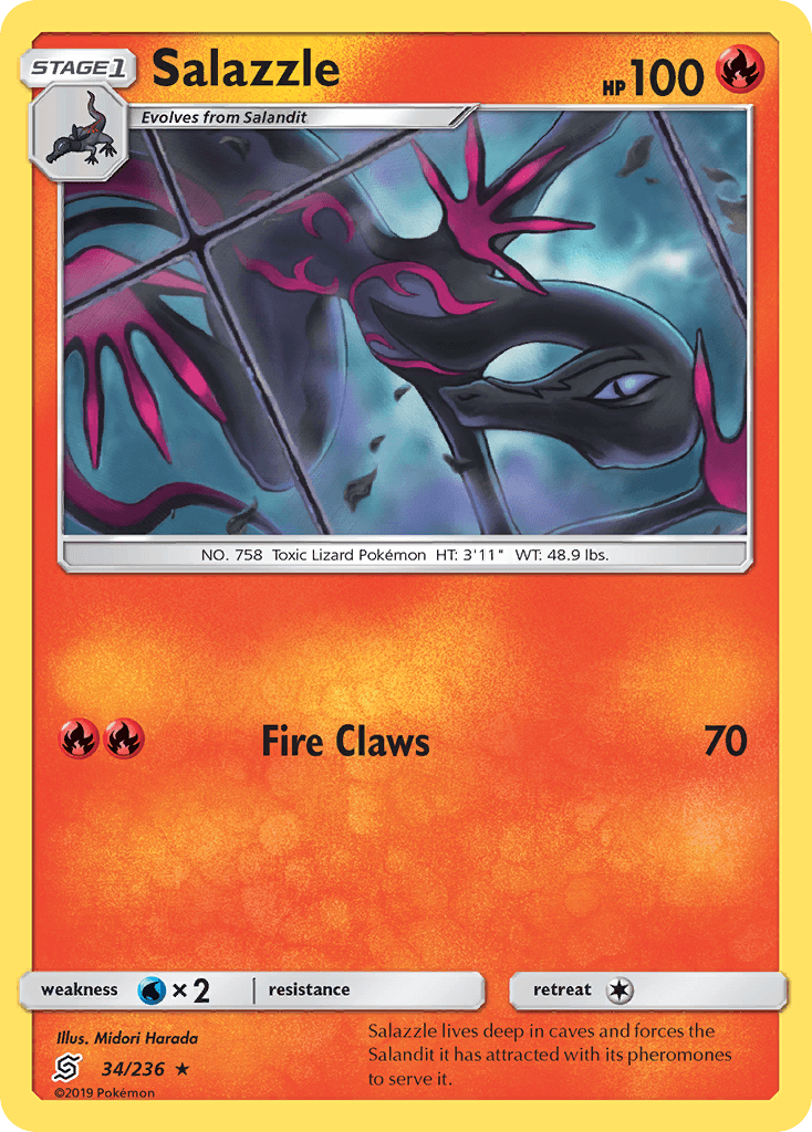 Salazzle Pokémon card