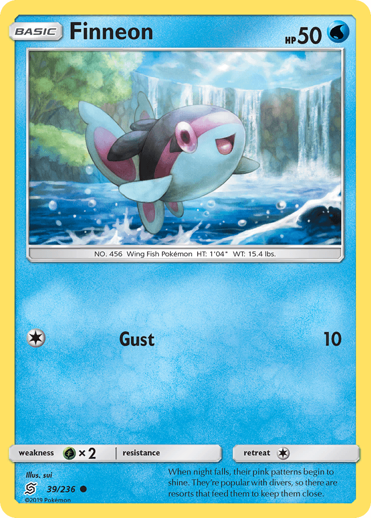 Finneon Pokémon card