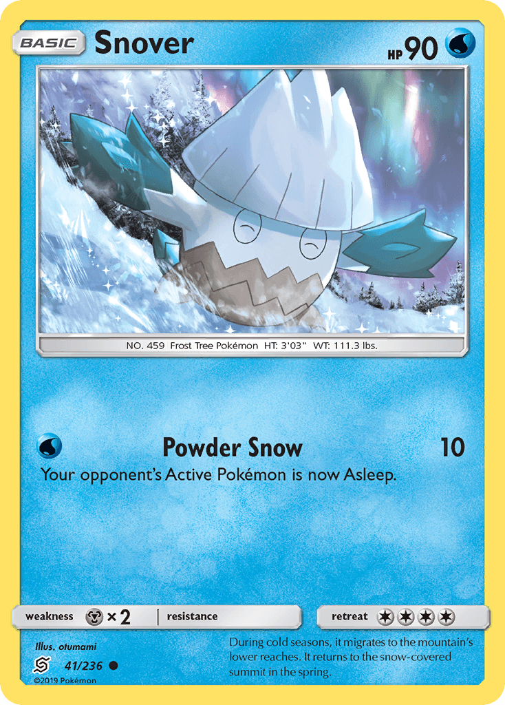 Snover Pokémon card