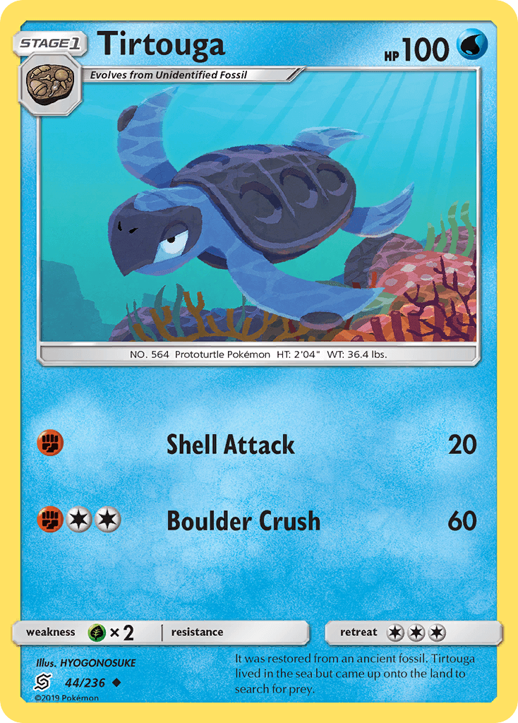 Tirtouga Pokémon card