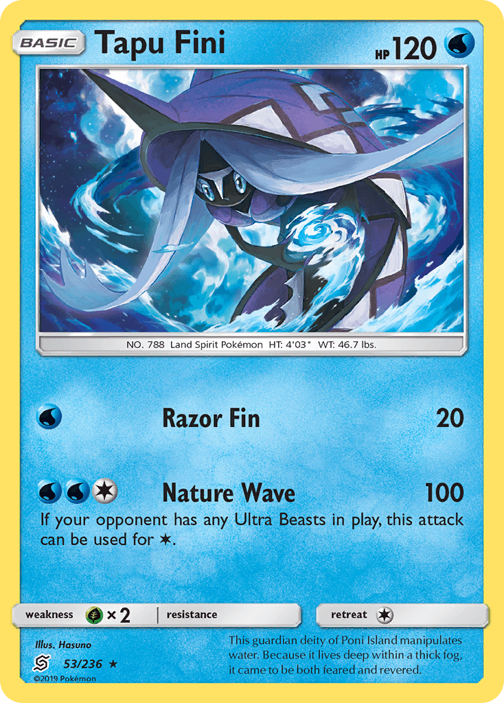 Tapu Fini Pokémon card