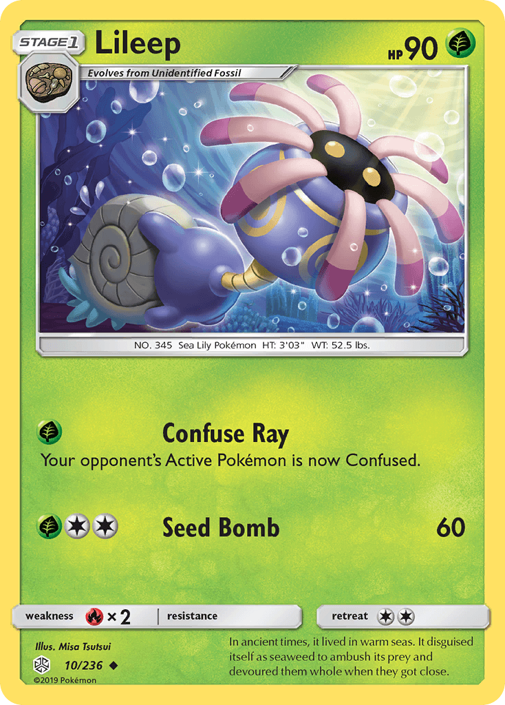 Lileep Pokémon card
