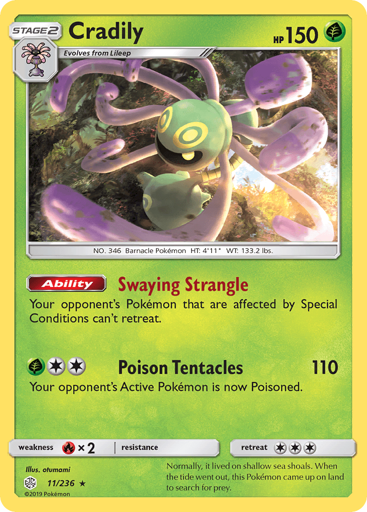 Cradily Pokémon card