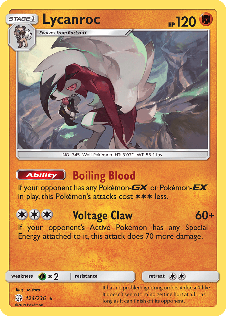 Lycanroc Pokémon card