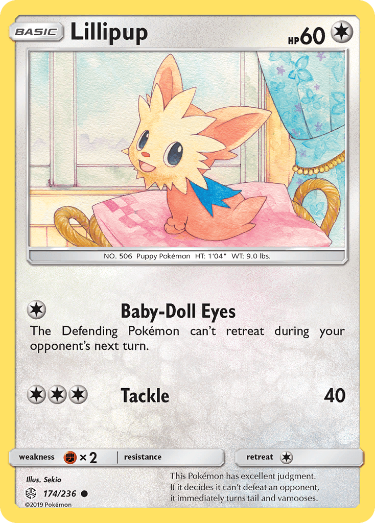 Lillipup Pokémon card