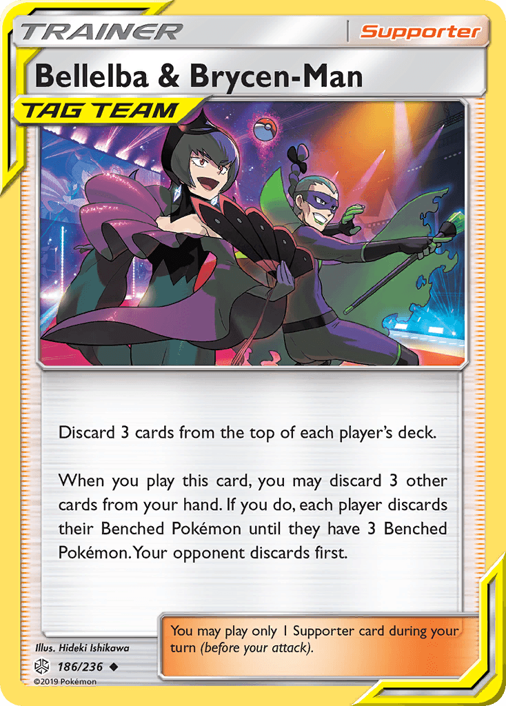 Bellelba & Brycen-Man Pokémon card