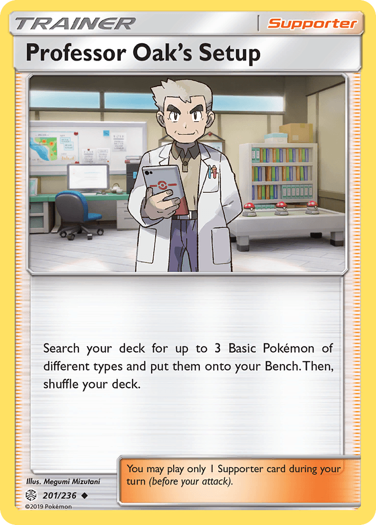 Professor Oak's Setup Pokémon card