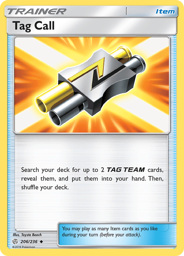Tag Call Pokémon card