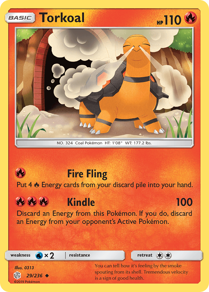 Torkoal Pokémon card