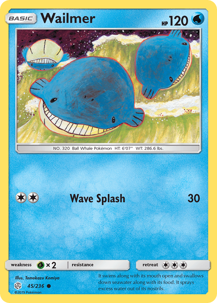 Wailmer Pokémon card