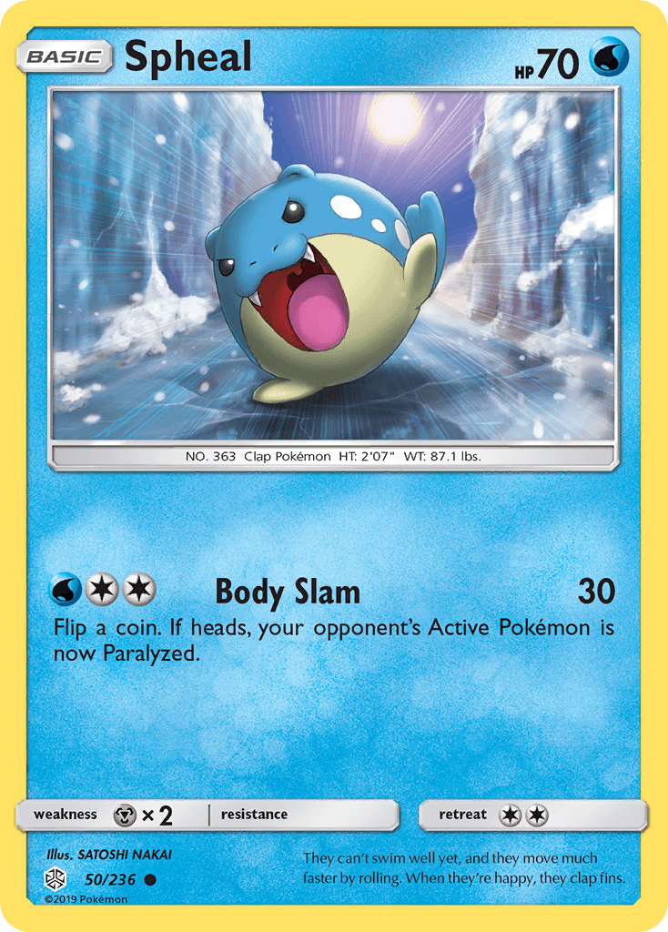 Spheal Pokémon card