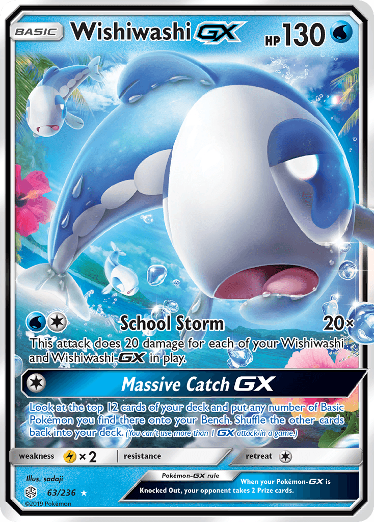Wishiwashi-GX Pokémon card