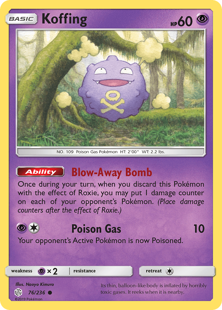 Koffing Pokémon card
