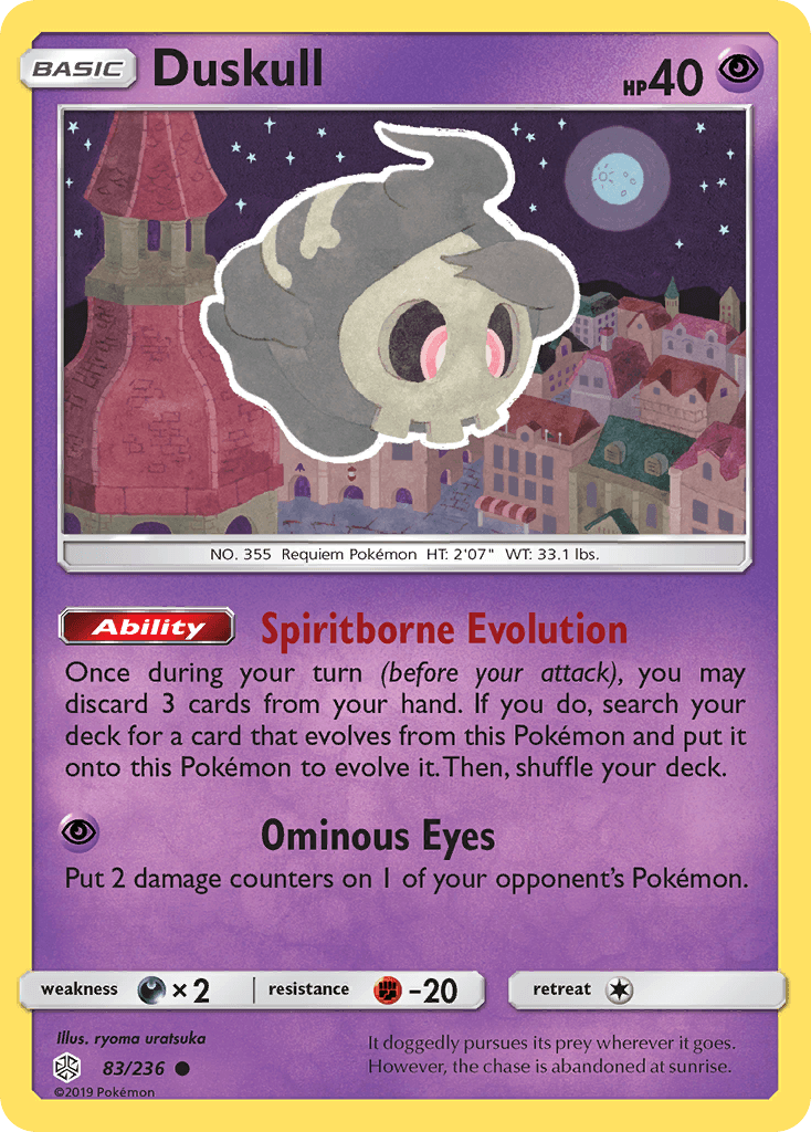 Duskull Pokémon card