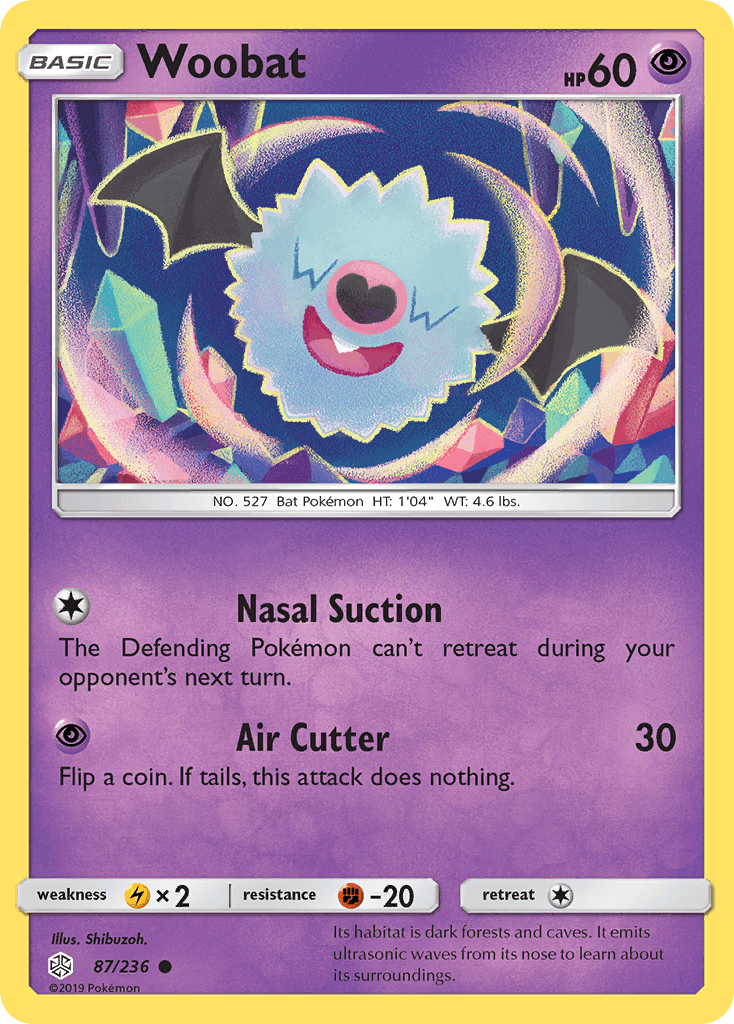 Woobat Pokémon card