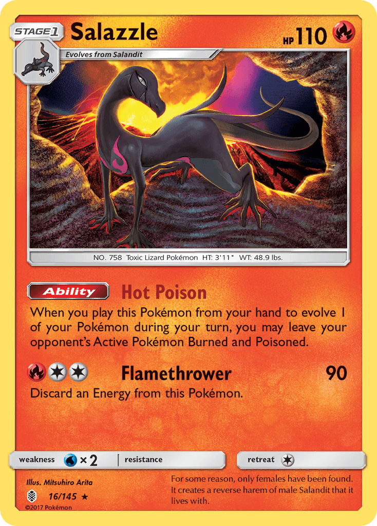 Salazzle Pokémon card