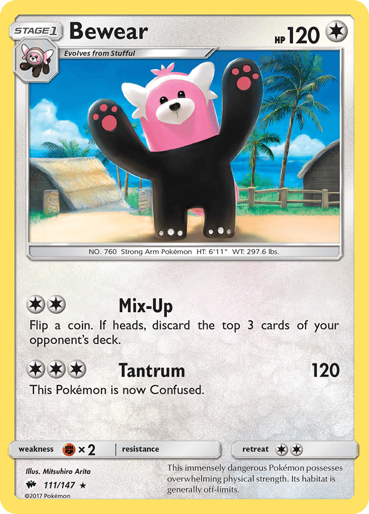 Bewear Pokémon card