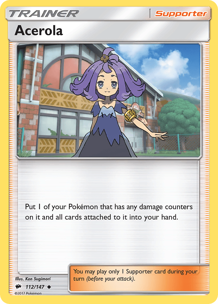 Acerola Pokémon card