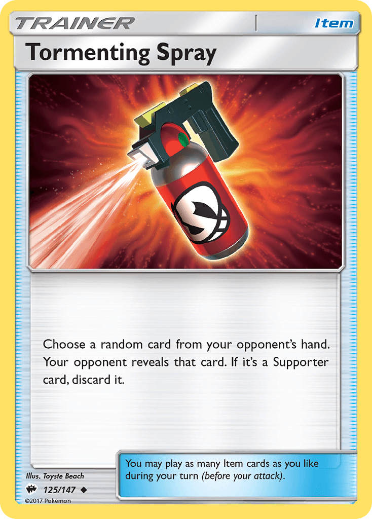 Tormenting Spray Pokémon card