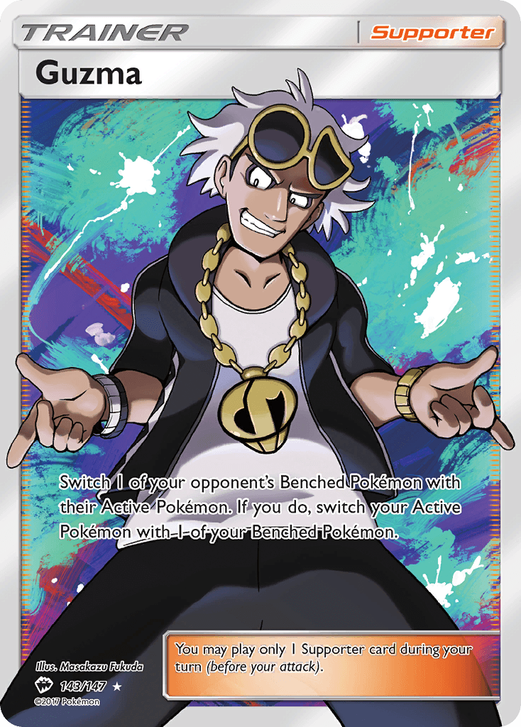 Guzma Pokémon card