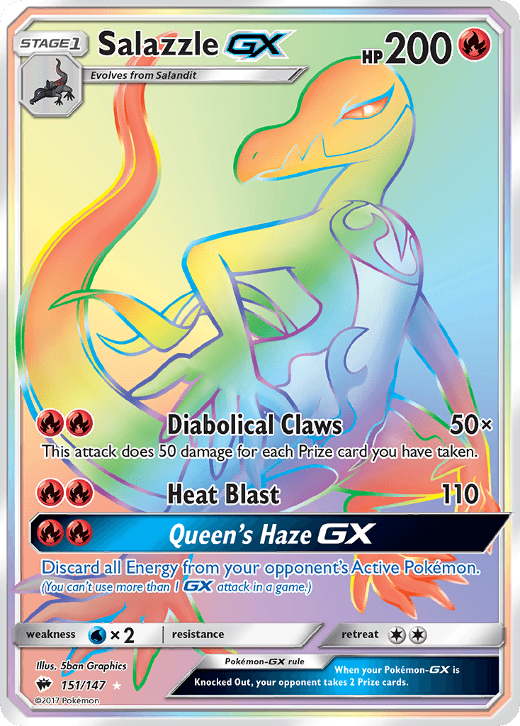 Salazzle-GX Pokémon card