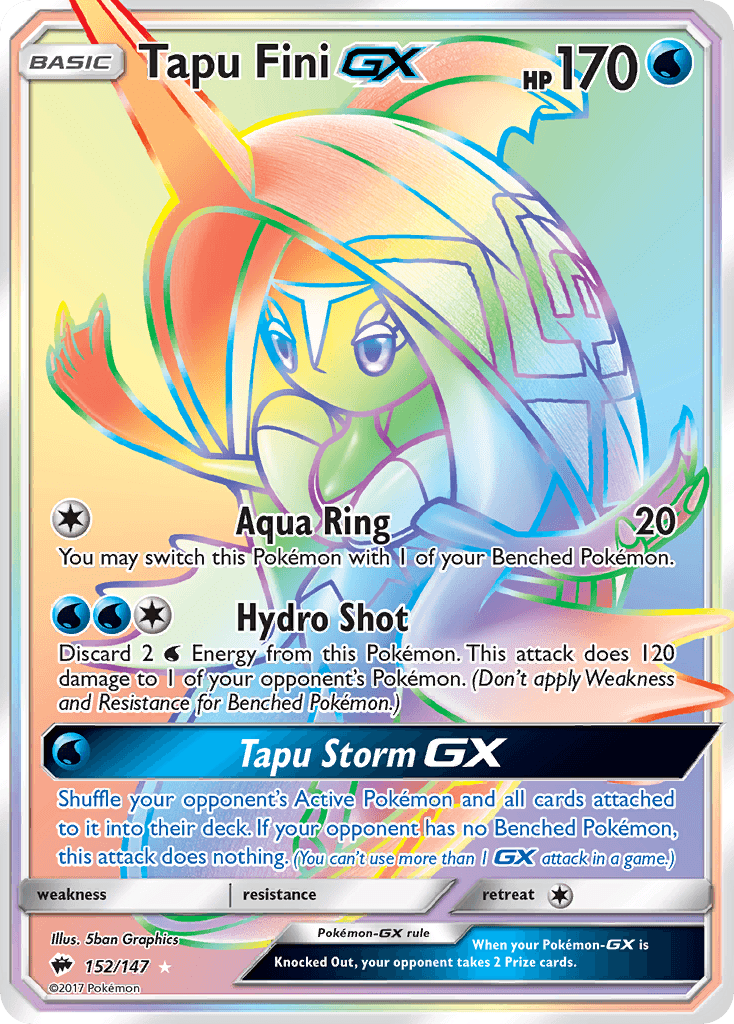 Tapu Fini-GX Pokémon card