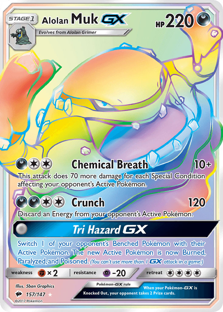 Alolan Muk-GX Pokémon card