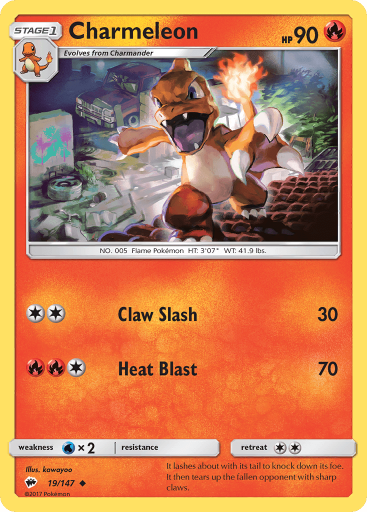 Charmeleon Pokémon card