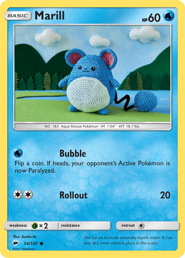 Marill Pokémon card