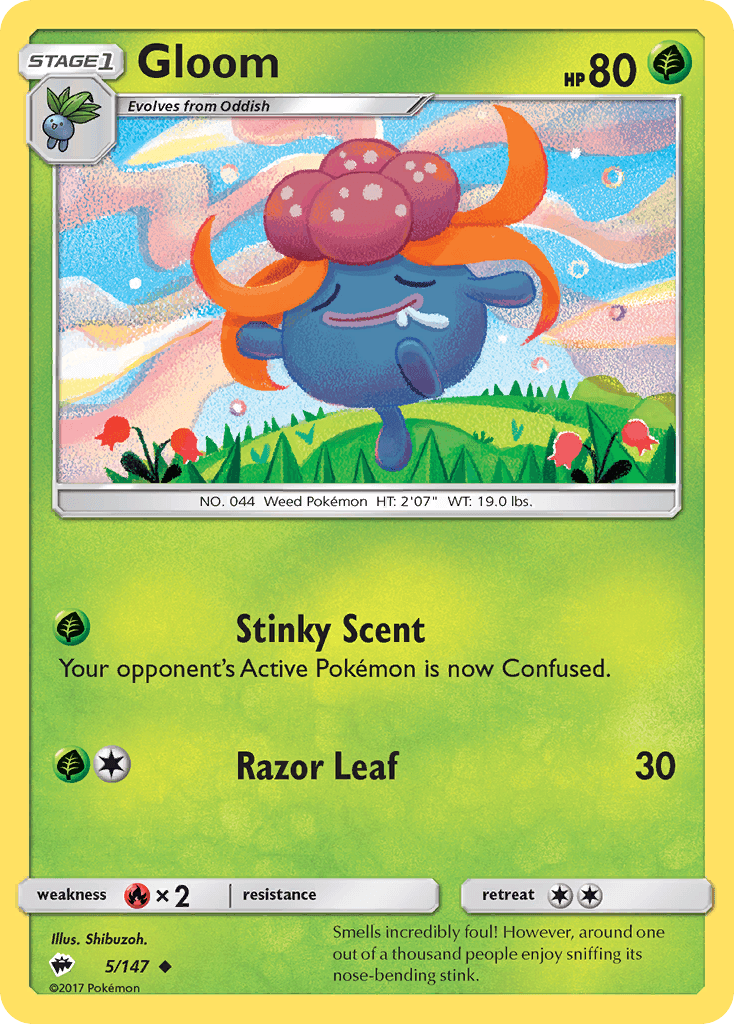Gloom Pokémon card