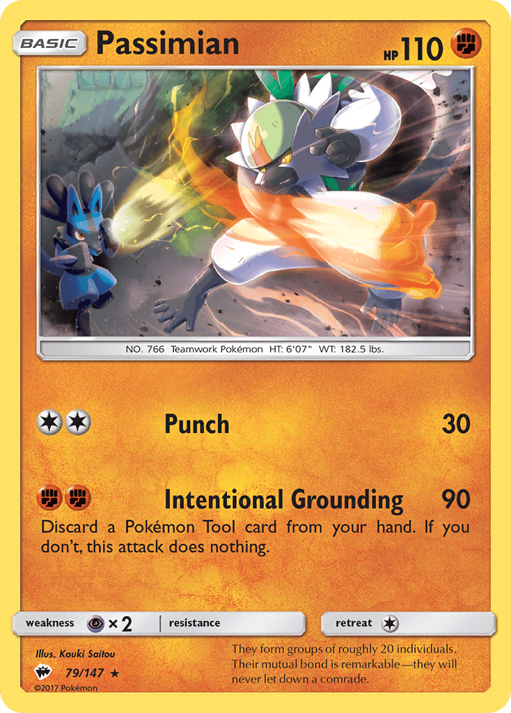 Passimian Pokémon card