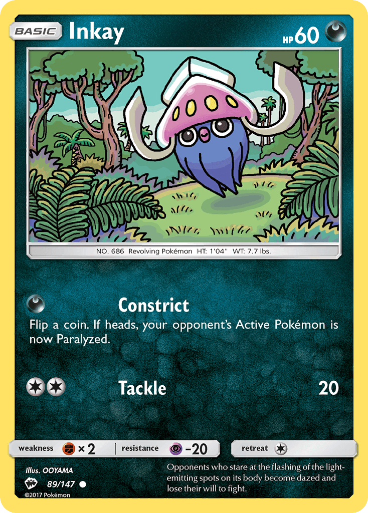 Inkay Pokémon card