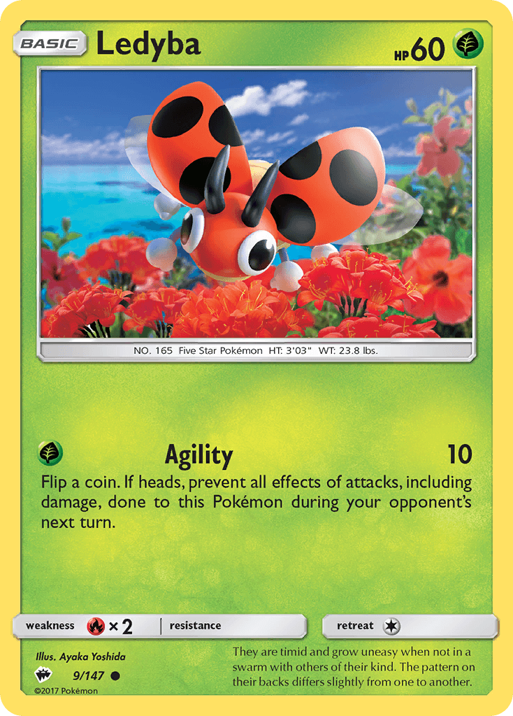 Ledyba Pokémon card