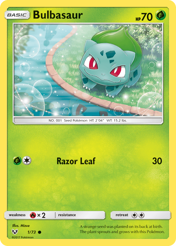 Bulbasaur Pokémon card