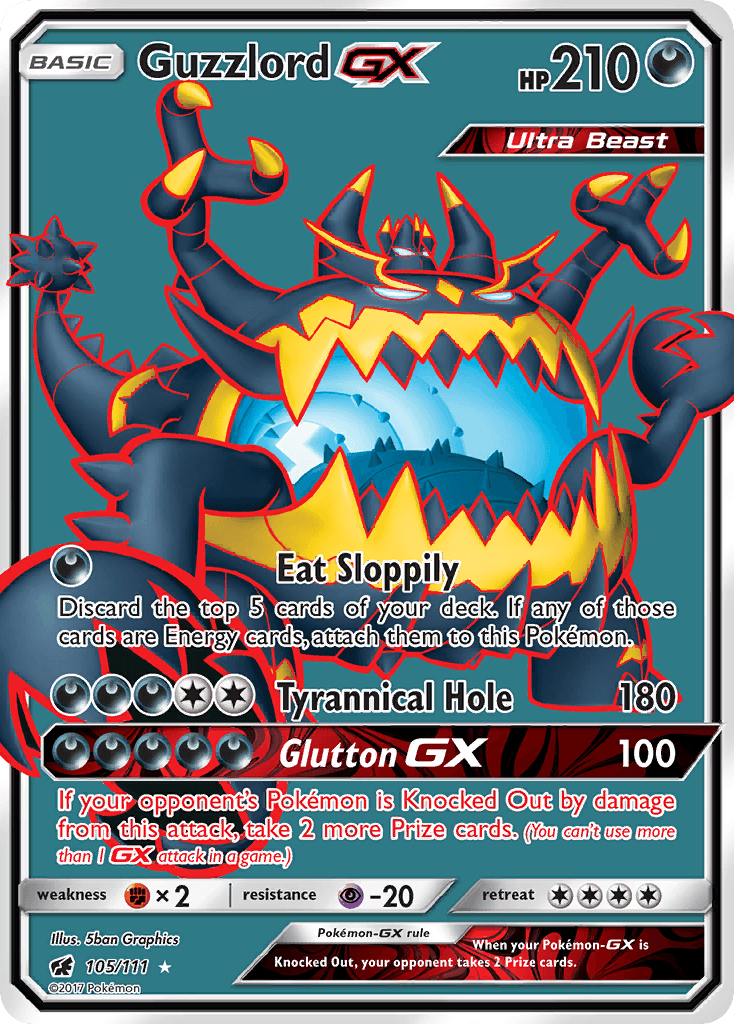 Guzzlord-GX Pokémon card