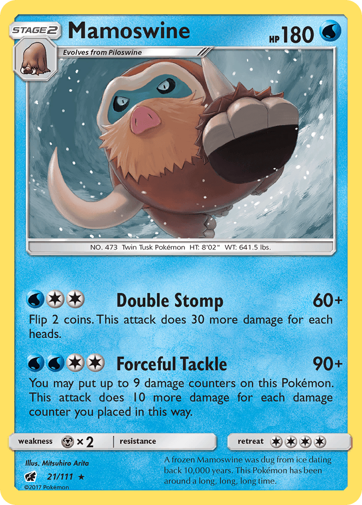 Mamoswine Pokémon card
