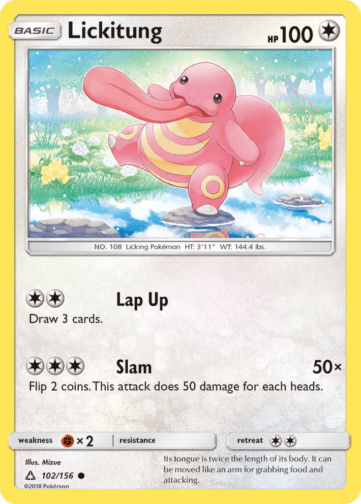 Lickitung Pokémon card