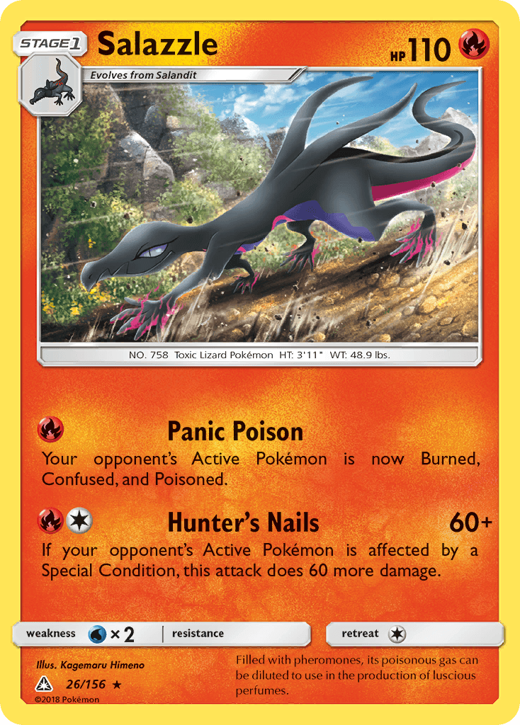 Salazzle Pokémon card