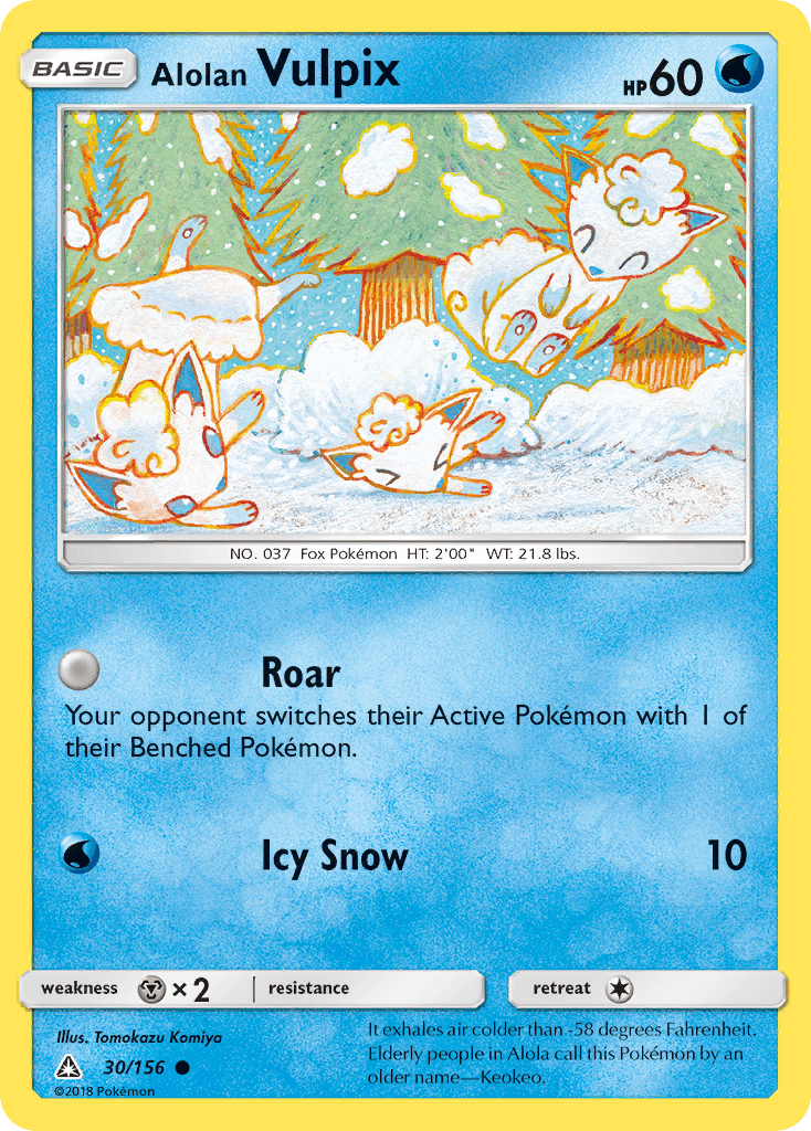 Alolan Vulpix Pokémon card