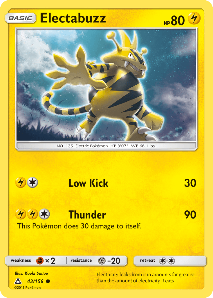 Electabuzz Pokémon card