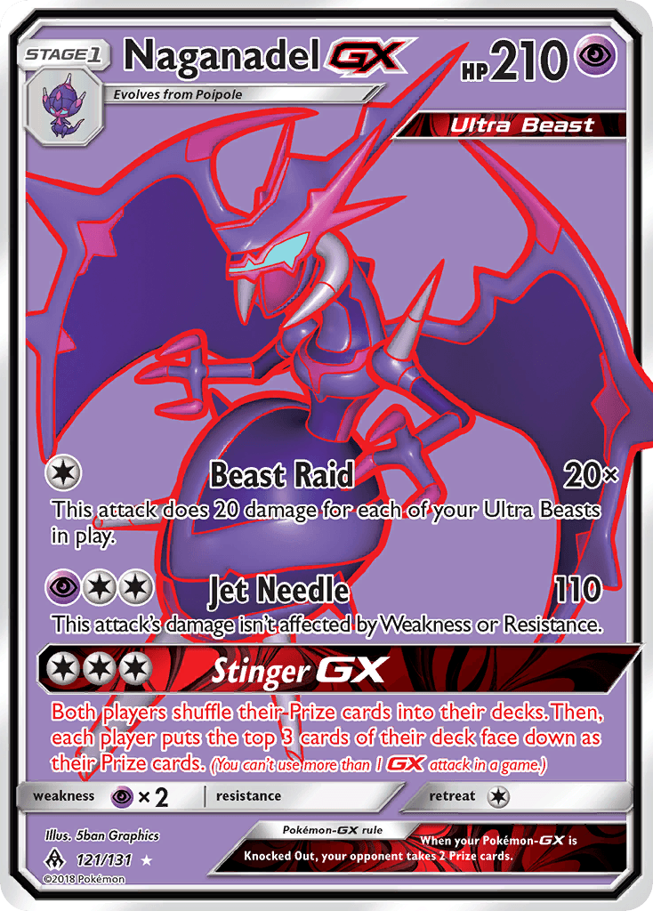 Naganadel-GX Pokémon card