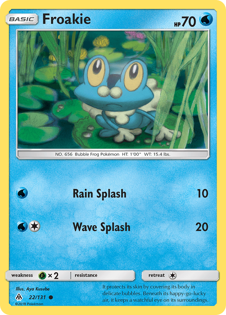 Froakie Pokémon card