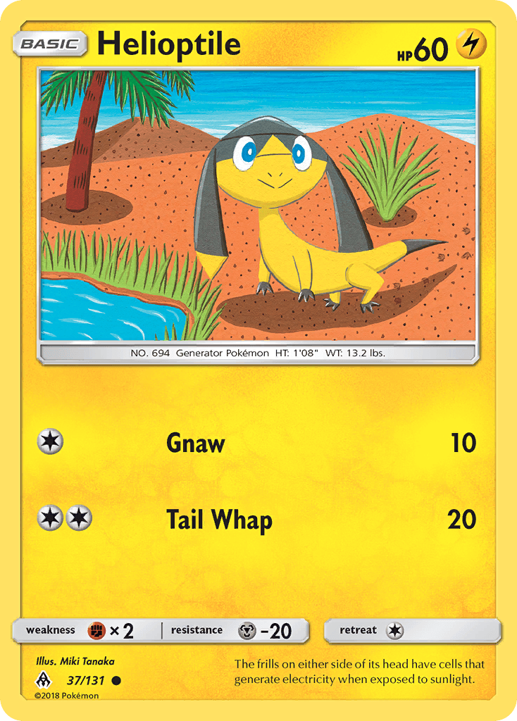 Helioptile Pokémon card