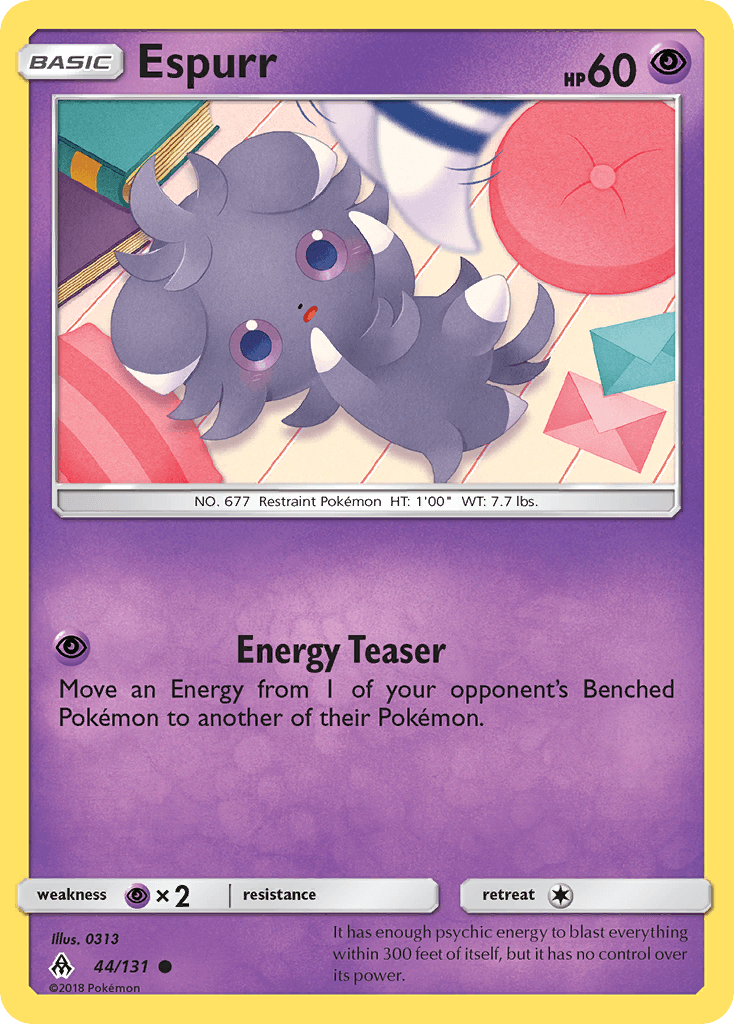 Espurr Pokémon card