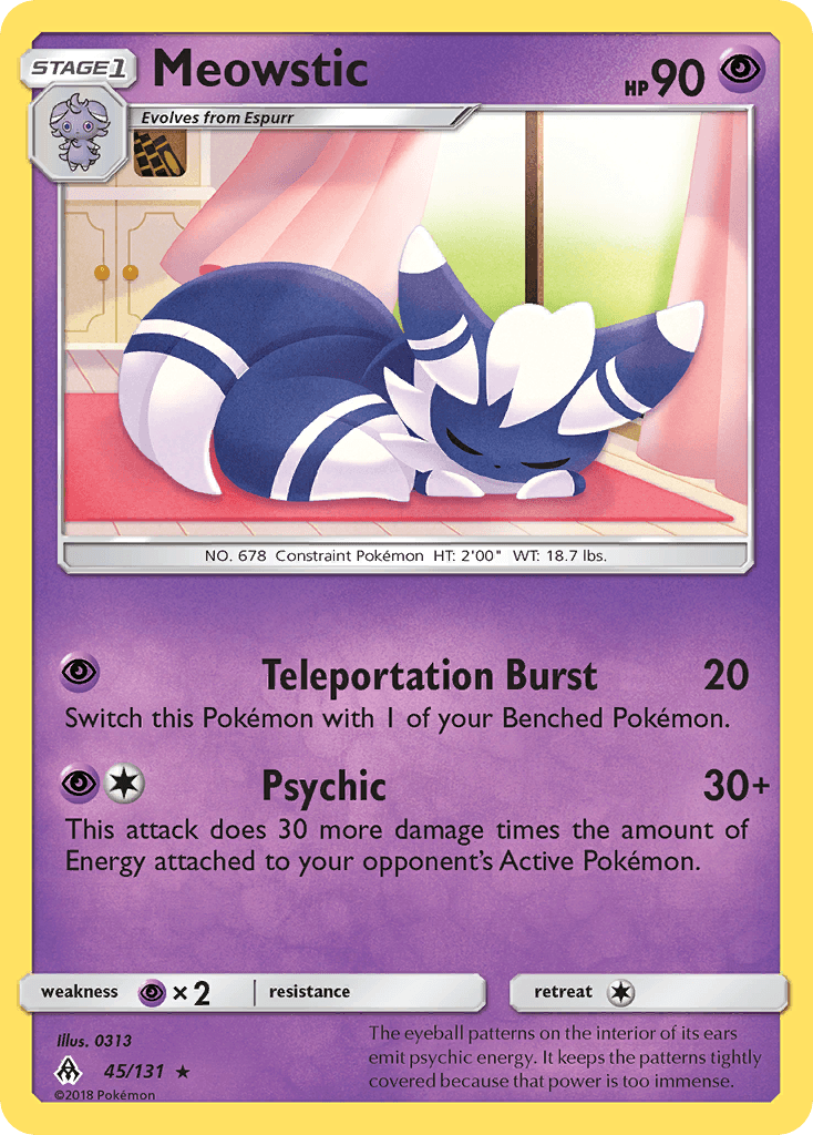 Meowstic Pokémon card