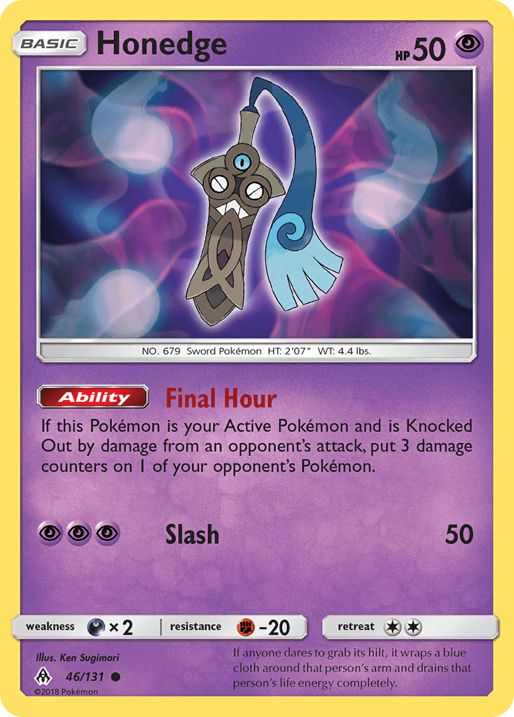 Honedge Pokémon card