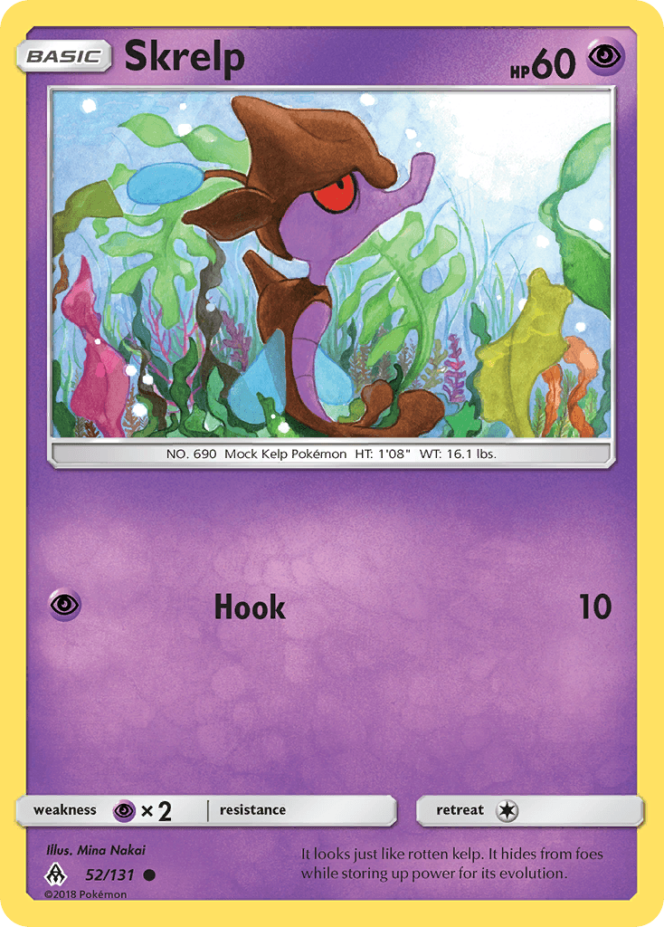 Skrelp Pokémon card