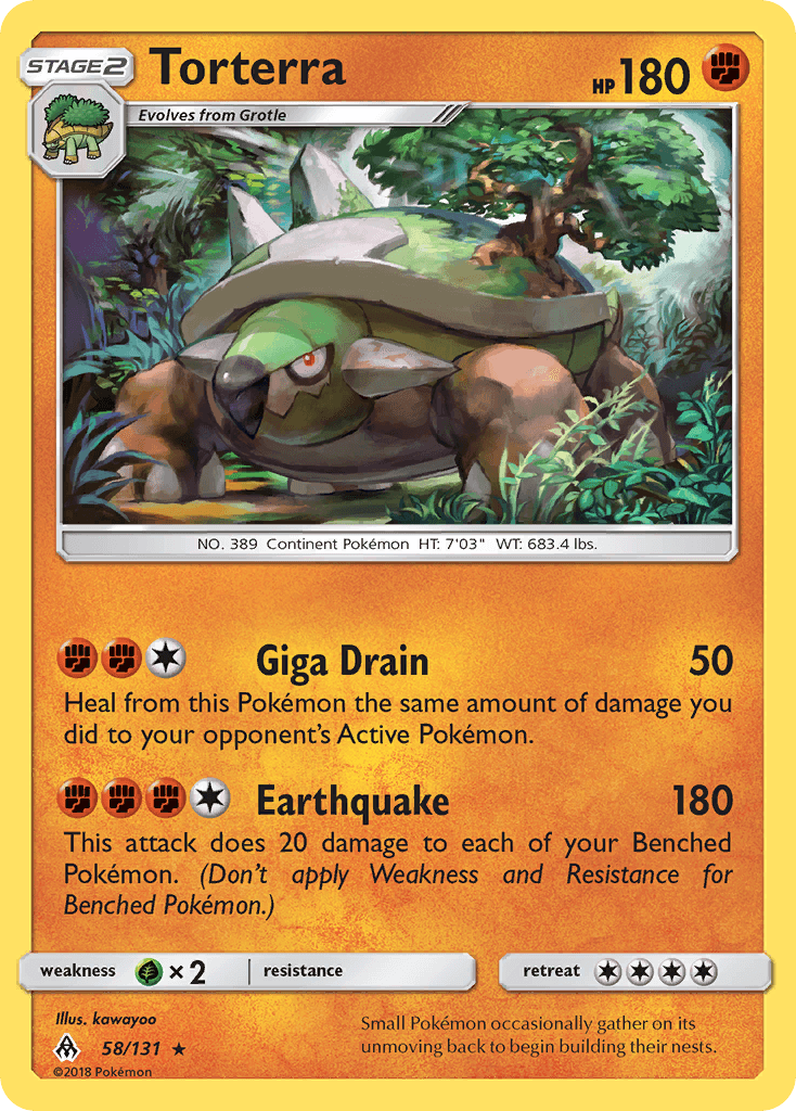 Torterra Pokémon card